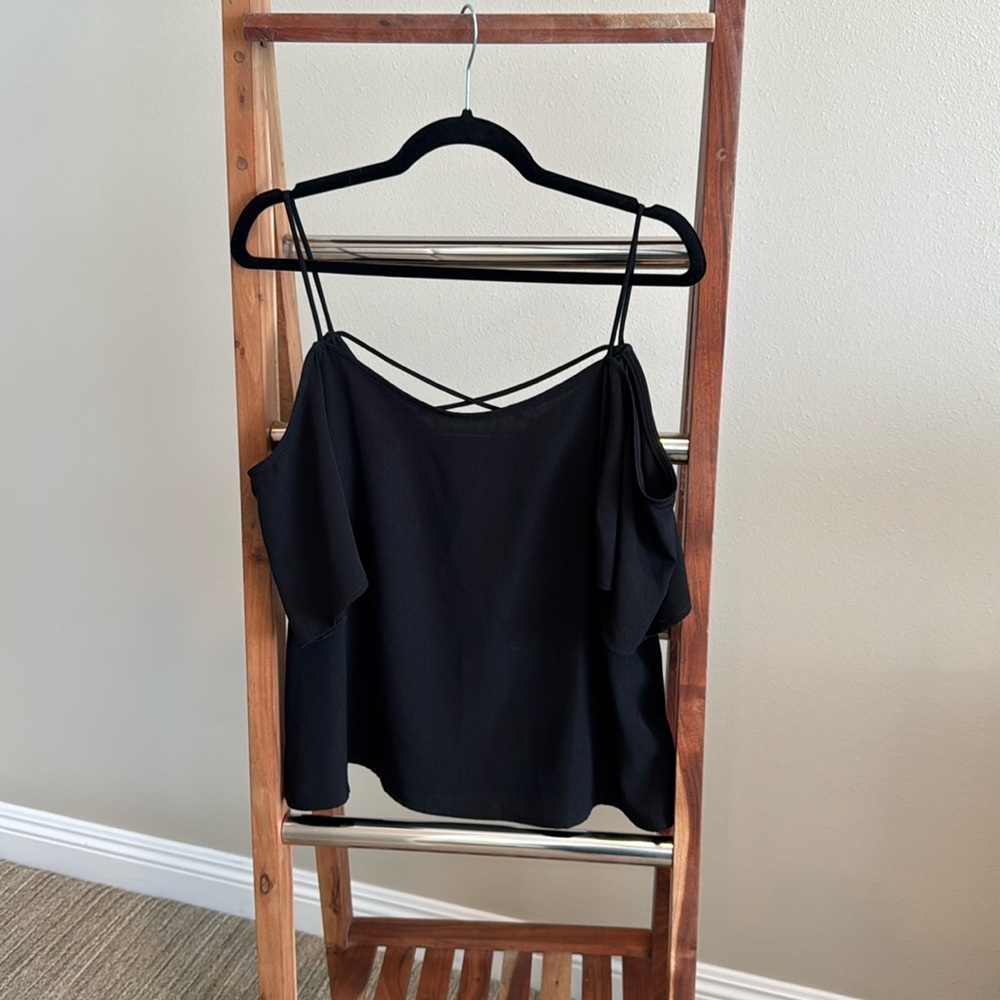 BP, black blouse, size small